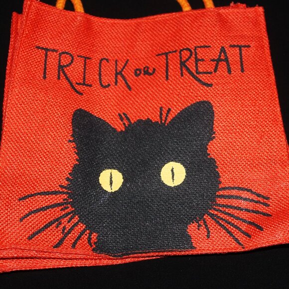Spooky Halloween Trick Or Treat Bag | Jute Halloween Tote | Kids Halloween Bag - Picture 2 of 6